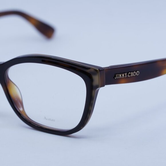 Jimmy Choo JC146 0PUU 00 Eyeglasses Animal Havana 53mm Square Frame - Picture 2 of 11